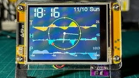 気候トレンド72時間 with ESP32 TFT 2432S028R