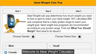 Ideal Weight Calculator screenshot 1