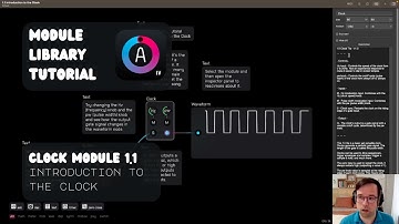 Audulus Module Library Tutorial: 1.1 Introduction to the Clock