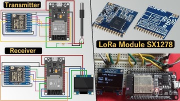 ESP32 & LoRa Sensor Data Monitoring ||Sender + Receiver with OLED Display