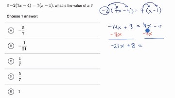 Linear equations | Worked example | Praxis Core Math | Khan Academy
