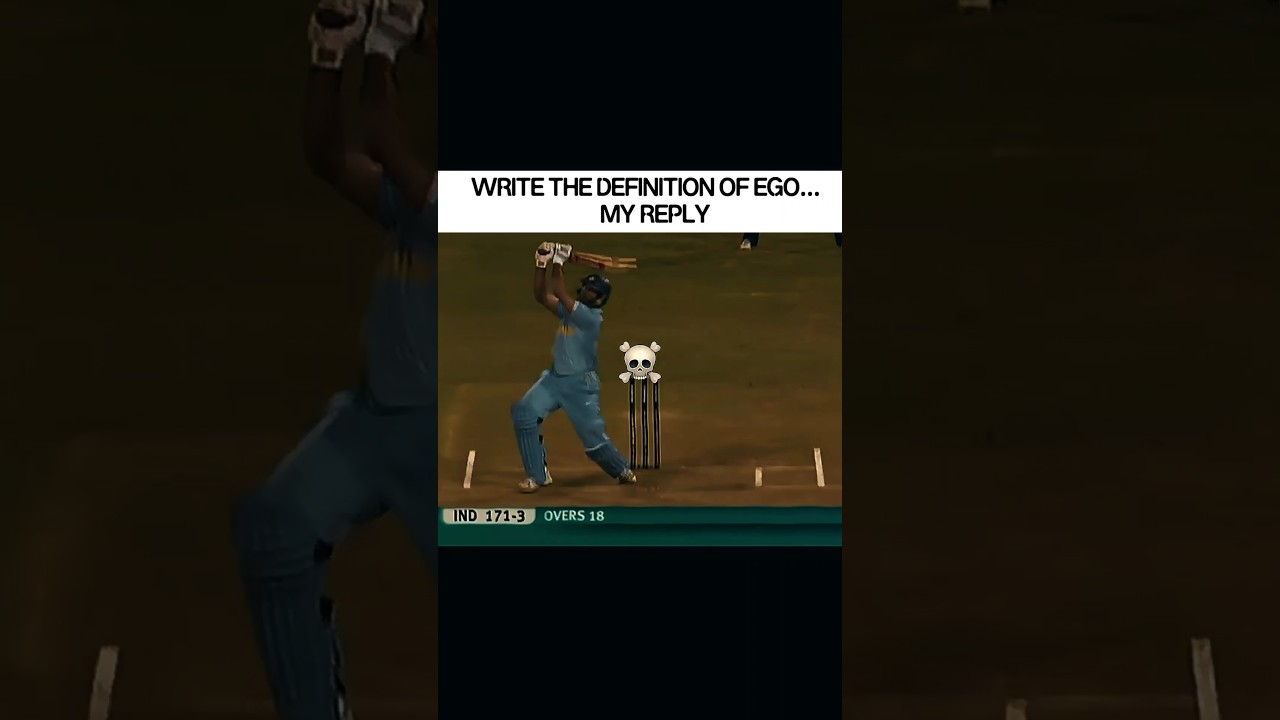 PERFECT DEFINITION FOR "EGO" #cricket#trending#viral#india