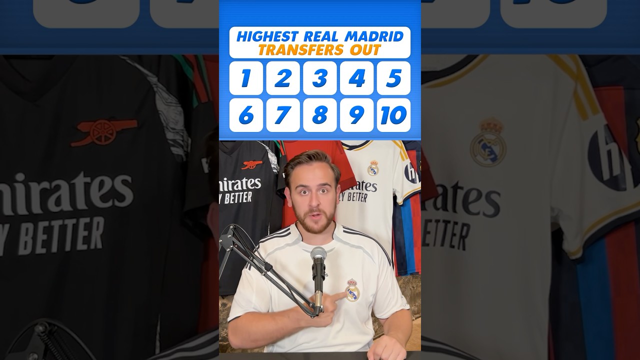 Top 10 most expensive departures in Real Madrid History 🤯💰#football #soccer #realmadrid