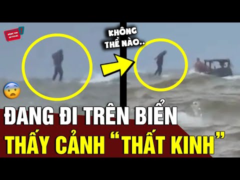 Video Đang đi trên biển, thanh niên 'NỔI DA GÀ' khi thấy... - youtube