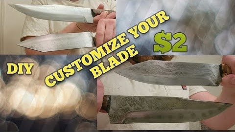 Make Your Blade Unique. How to mustard etch a knife.