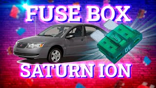 Saturn Ion (2003-2007) fuse box diagrams