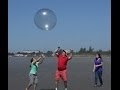 Wubble bubble ball at the beach where it pops  epicreviewguys cc