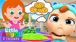 No No Snacks | Healthy Habits Song | Little Angel And Friends Kid Songs