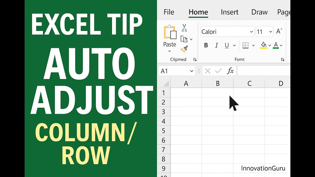 Excel Tip – Auto Adjust Column Width & Row Height in Seconds! - YouTube