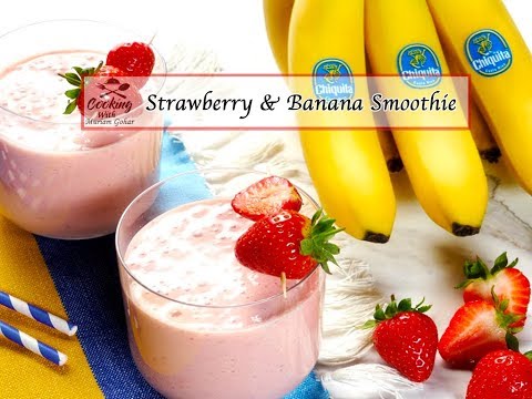 how-to-make-strawberry-and-banana-smoothie-|-strawberry-banana-recipe-|-strawberry-banana-healthy