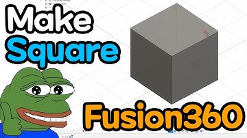 Make Square with Fusion 360