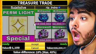 TRADING PERM LIGHT FOR 24 HOURS | BLOX FRUITS | ROBLOX