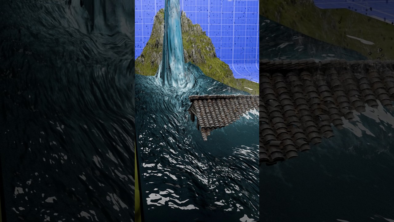 How Cloud Burst Happens ? (3d) 