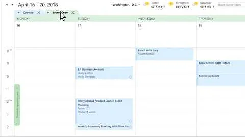 How to create multiple calendars in Outlook