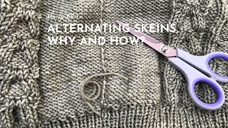 Meiju Knits Tips: Why and how to alternate skeins when knitting with hand-dyed yarns?