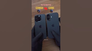 iPhone 16 Vs 16 Pro Boot Up Speed Test