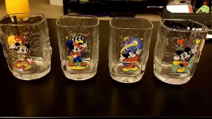 McDonald & Disney's 25th Anniversary Disney Glasses - Set of 4