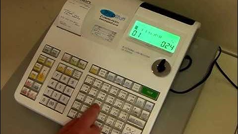 How To Program Shop Name On Till Receipt Casio SE-S300 / SE-S2000 / PCR-T2100 / PCR-T2200