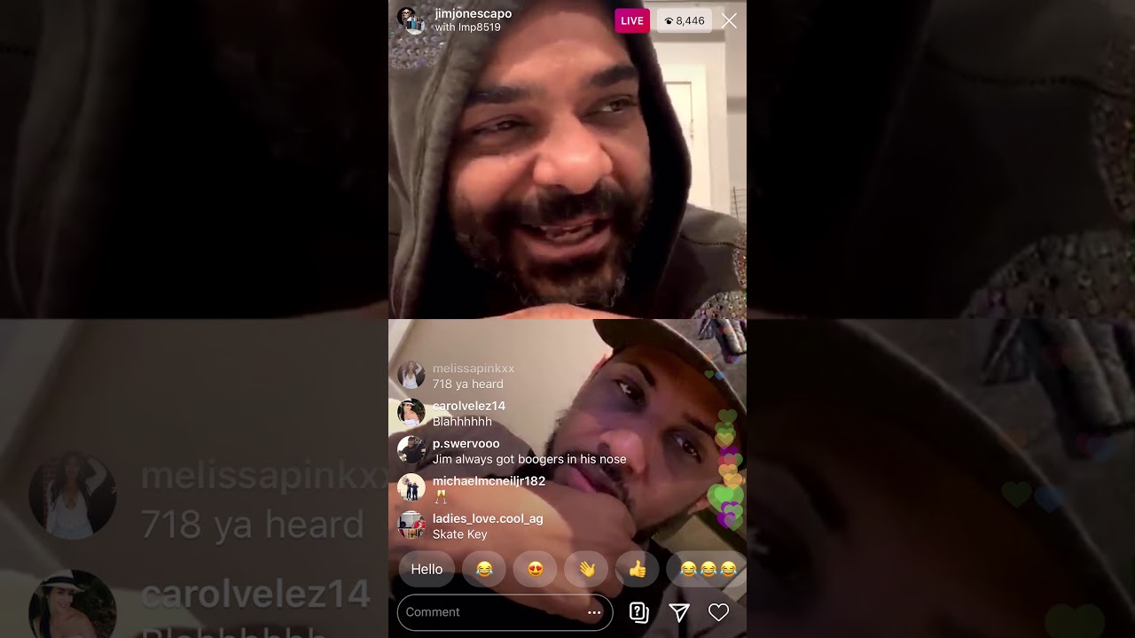 Jim Jones and Fabolous trade sneaker stories on IG Live