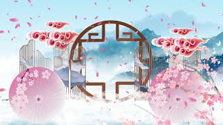 旗袍秀中国风动态舞台背景视频