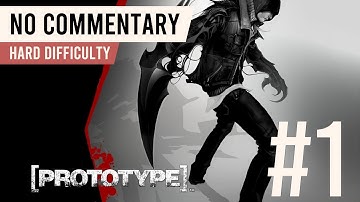 Prototype | 100% Walkthrough Part 1 | Hard Difficulty (All Upgrades + Platinum Events)
