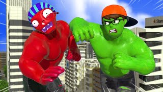 Red Zombie vs Nick Hulk - Infinity War - Full Animation Funny  | Scary Teacher 3D Animation