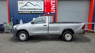 2020 Toyota Hilux 2.4 Active Single cab pickup - Only 50k miles finished in metallic grey.