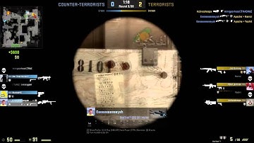 CS GO Scout Wall Bang  Double Kill