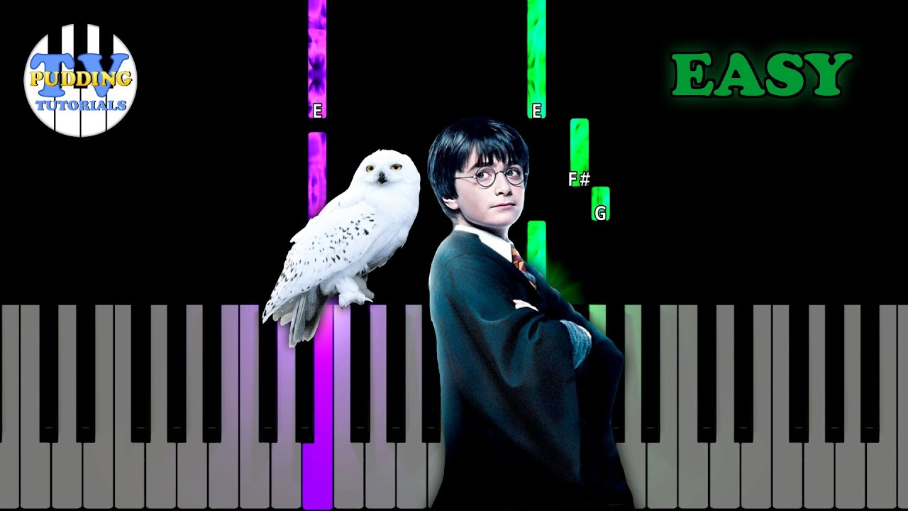 Harry Potter - Hedwig's Theme | EASY Piano Tutorial | 4K MIDI ...