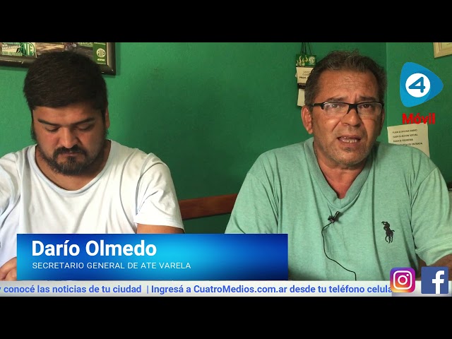Dar&iacute;o Olmedo de ATE Florencio Varela con Cuatro Medios: "Este ajuste sigue sumando m&aacute;s pobres"