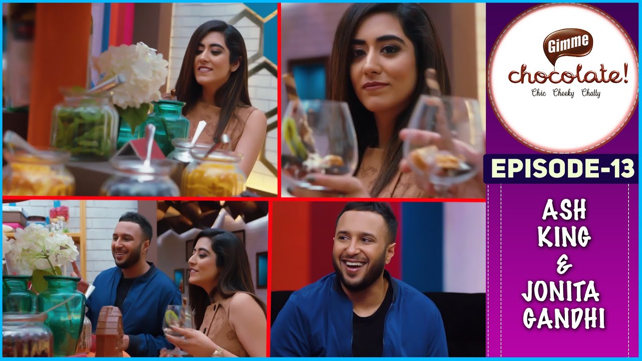 Ash King and Jonita Gandhi Making a Chocolate Marquise with Plum Compote with Zeba Kohli #13