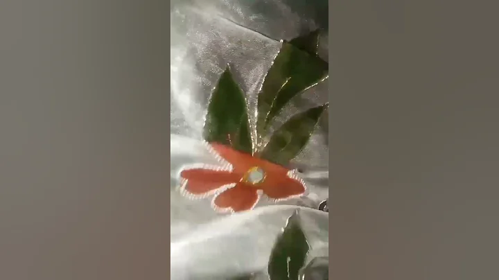 shezy khan ✨#hand painted organza dupatta #youtubeshort#viral#