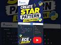 creating a star pattern using pythoncreating a star pattern using python#pattern #shorts #shortsfeed