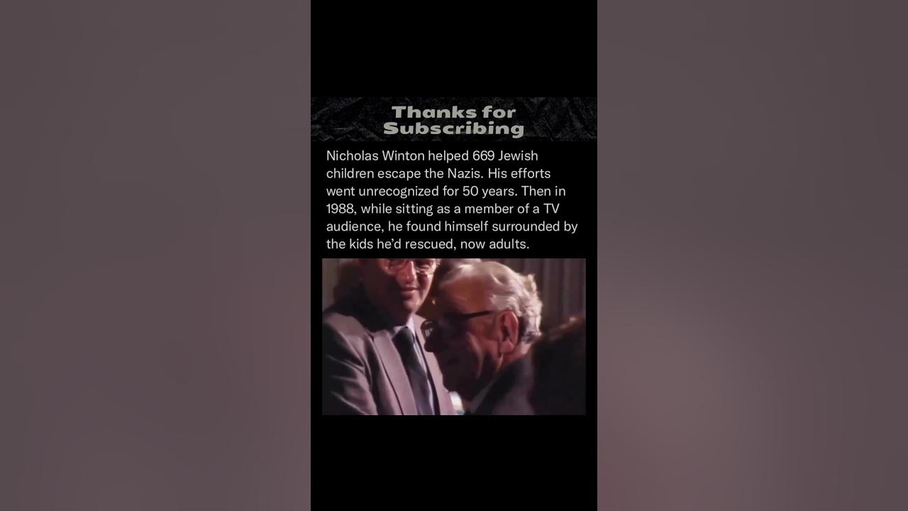 Did you know the man who helped 669 jewish children escape the nazis 