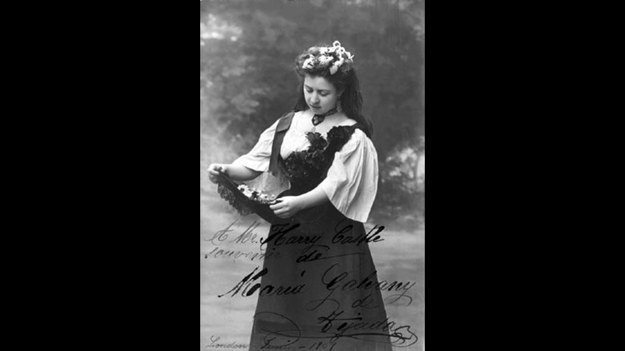 Maria Galvany (soprano) - Air and Variations (Proch) (1907)