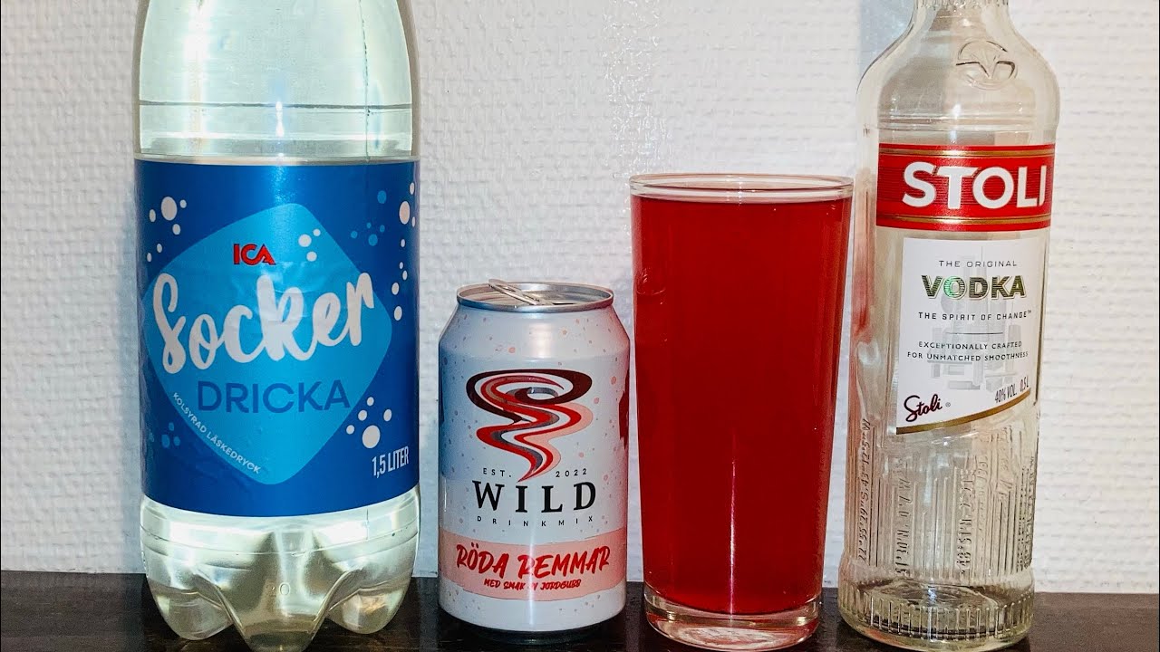 RÖDA REMMAR OCH VODKA DRINK (ALKOHOL) - YouTube