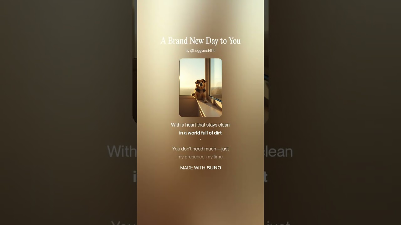 A Brand New Day to You 