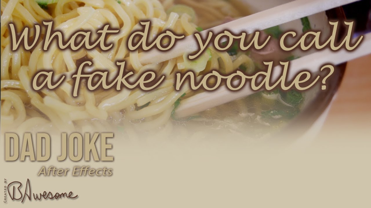 What do you call a fake noodle?