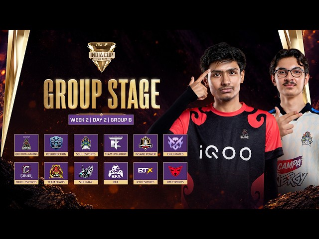 🔴 [HINDI] TEZ FFMIC 2026 Fall | GROUP STAGE - WEEK 2 | DAY 2 | GROUP B