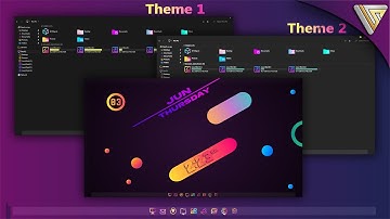 The Best Two Types of Windows 10 Dark Themes ||  new windows 10 themes 2021