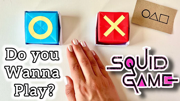 🟥 How to Make a Squid Game Vote Button 🟦 | DIY Paper Craft Tutorial 🎭