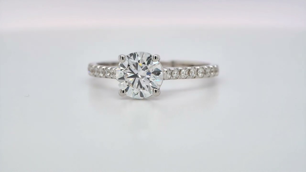 1.00 Carat Classic labgrown diamond band engagement ring - Orogem Jewelers