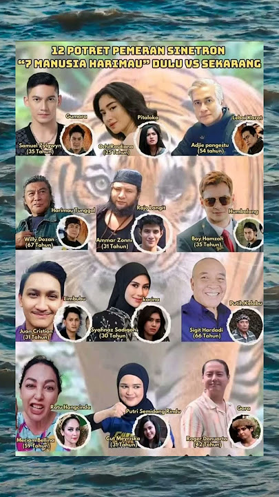 KONDISI DULU & SEKARANG 12 PEMAIN SINETRON 7 MANUSIA HARIMAU #shorts