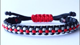 DIY Macrame Style Bracelet Checkered Pattern/Square Cobra Knot Sliding Knot/Snake Knot Pull Tab-CBYS