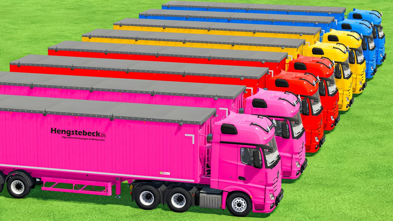 Transporting With Colors | Crops Transport With Big Trailer Vs Truck In Fs22 | Farming Simulator 22 