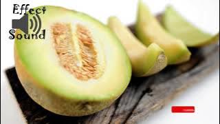 Efek Suara Potong Buah Melon | Cut Melon Fruit Sound Effect