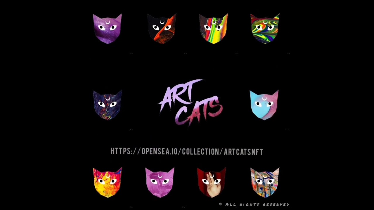 NFT ARTCATS 063 - Abstract Art Limited NFT Collection (Magnus Deus - Tale of Glory)