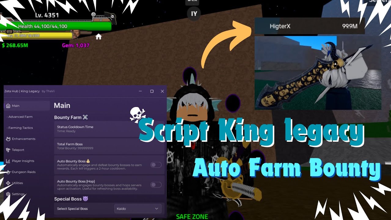 [🔥NEW OP 2024] Script King Legacy - Auto Bounty Farm to 10M Ez!!! - YouTube