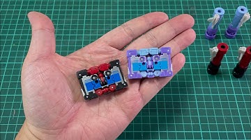 Transformers Studio Series Core Class The Movie Frenzy & Rumble (Cassette mode to Robot mode)