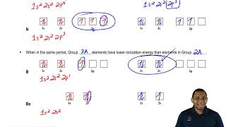Exceptions to Ionization Energy in Groups 2A & 3A